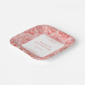 Frühling Roses Blossom Floral Geburtstag Pappteller (Gewinkelt)