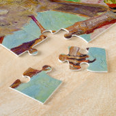 Frühling-Rotkehlchen in Kirschblüten-Ölgemälde Puzzle (Seite)