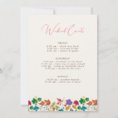 Frühling Senf Lila Blume Junggeselinnen-Abschied Einladung (Rückseite)