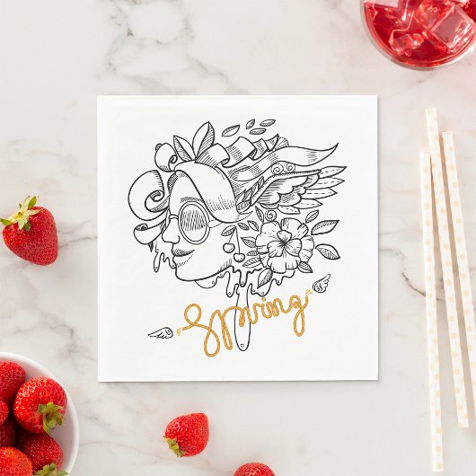 Frühling Serviette