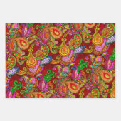 Frühling Set, Melange Paisley und Fleuresse Geschenkpapier Set (Vorderseite 3)