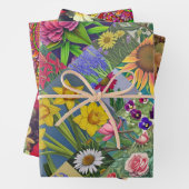 Frühling Set, Melange Paisley und Fleuresse Geschenkpapier Set (Beispiel)