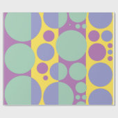 Frühling, Sommer färbt Popkunstkreise 2 Geschenkpapier (Flach)