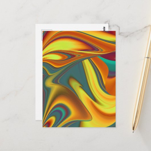 Frühling Sommer Herbst Blumen Magie Postkarte (Vorderseite/Rückseite Beispiel)