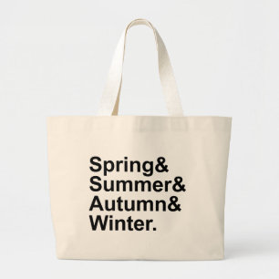 Frühling Sommer Herbst Winter Vier Jahreszeiten Jumbo Stoffbeutel
