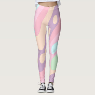 Frühling Sommer Pastell-Leggings Leggings