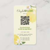 Frühling Sommer Promo Nails QR Code Loyalität & Lo Visitenkarte (Vorderseite)