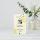 Frühling Sommer Promo Nails QR Code Loyalität & Lo Visitenkarte (Stehend Vorderseite)