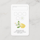 Frühling Sommer Promo Nails QR Code Loyalität & Lo Visitenkarte (Rückseite)