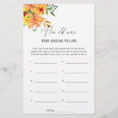 Frühling Sommer Wie alt war die Braut zu sein (Vorderseite)