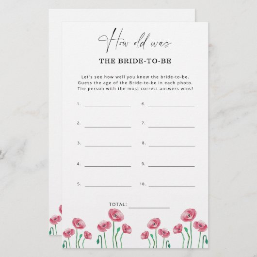 Frühling Sommer Wie alt war die Braut zu sein (Vorne/Hinten)