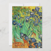 Frühling, Sommerhochzeit. van Gogh Einladung (Rückseite)