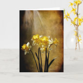 Frühling Sun - Gruß-Karte Karte (Gelbe Blume)