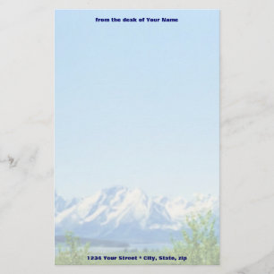 Frühling Tetons VISIONS-Briefpapier Briefpapier