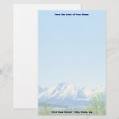 Frühling Tetons VISIONS-Briefpapier Briefpapier (Vorne/Hinten)