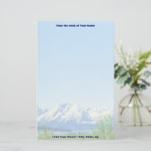 Frühling Tetons VISIONS-Briefpapier Briefpapier (Stehend Vorderseite)