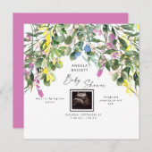 Frühling über Pop Ultrasound Funny Pink Lights Einladung (Vorne/Hinten)