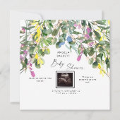 Frühling über Pop Ultrasound Funny Pink Lights Einladung (Vorderseite)