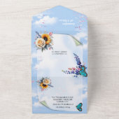 Frühling und Sommer blühen Florals All In One Einladung (Außenbereich)