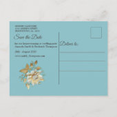 Frühling und Sommer blühen Florals Ankündigungspostkarte (Rückseite)