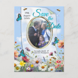 Frühling und Sommer blühen Florals Ankündigungspostkarte