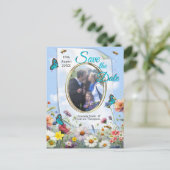 Frühling und Sommer blühen Florals Ankündigungspostkarte (Stehend Vorderseite)