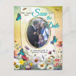 Frühling und Sommer blühen Florals Ankündigungspostkarte