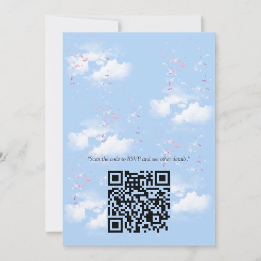 Frühling und Sommer blühen Florals Einladung (Rückseite)