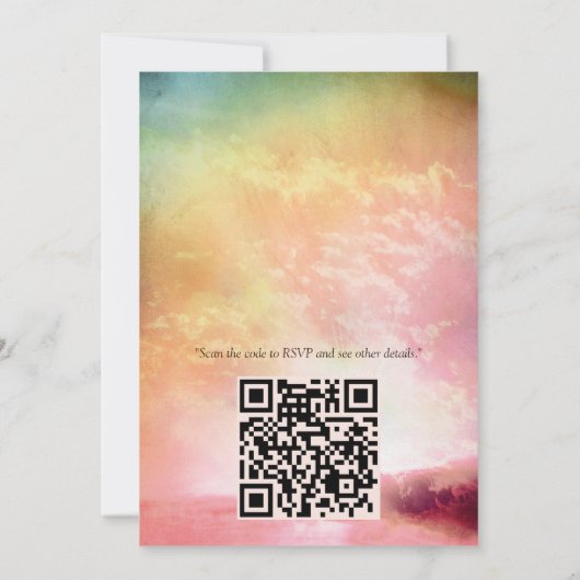 Frühling und Sommer blühen Florals Einladung (Rückseite)