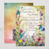 Frühling und Sommer blühen Florals Einladung (Vorne/Hinten)