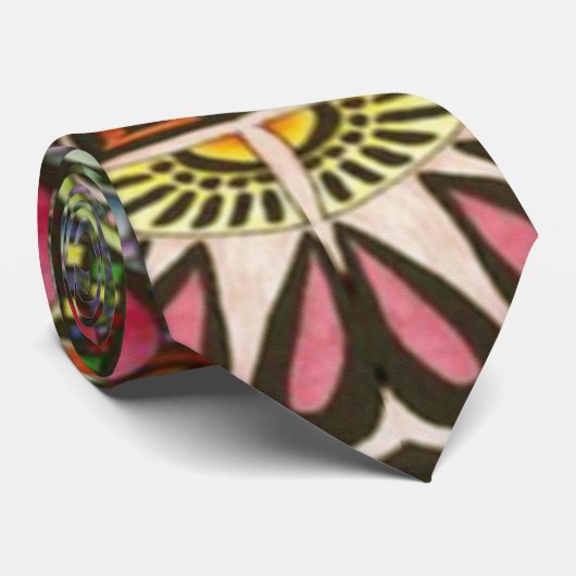 Frühling und Sommer blühen Florals Krawatte (Gerollt)