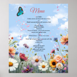 Frühling und Sommer blühen Florals Poster