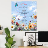 Frühling und Sommer blühen Florals Poster (Heimbüro)