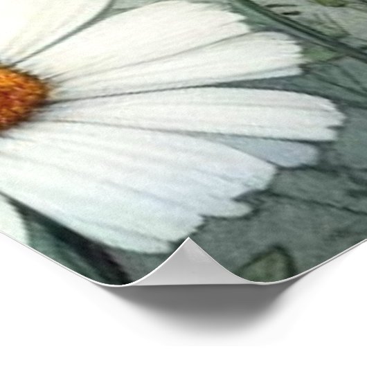 Frühling und Sommer blühen Florals Poster (Ecke)