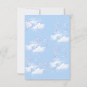 Frühling und Sommer blühen Florals RSVP Karte (Rückseite)