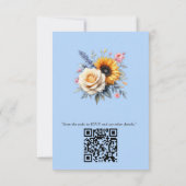 Frühling und Sommer blühen Florals RSVP Karte (Rückseite)