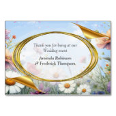 Frühling und Sommer blühen Florals Tischnummer (Rückseite)