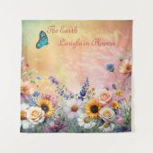 Frühling und Sommer blühen Florals Wandteppich (Vorderseite)