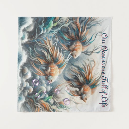 Frühling und Sommer blühen Florals Wandteppich (Vorderseite (Horizontal))