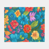 Frühling und Sommer Farbenspiel Fleecedecke (Vorderseite (Horizontal))