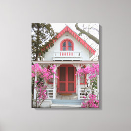 Frühling und Viktorianische Hütte - Martha's Viney Leinwanddruck