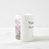 Frühling und Viktorianische Hütte - Martha's Viney Porzellantasse (Vorderseite)