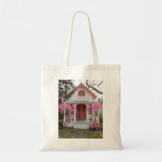 Frühling und Viktorianische Hütte - Martha's Viney Tragetasche (Vorne)