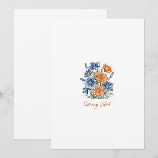 Frühling VIbes Einladung (Vorne/Hinten)