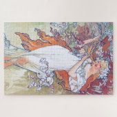 Frühling (vier Jahreszeiten), Alphonse Mucha Puzzle (Horizontal)