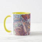 Frühling (vier Jahreszeiten), Alphonse Mucha Tasse (Links)