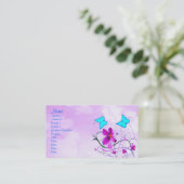 Frühling Visitenkarte (Stehend Vorderseite)