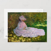 Frühling von Claude Monet (1872) Postkarte (Vorne/Hinten)