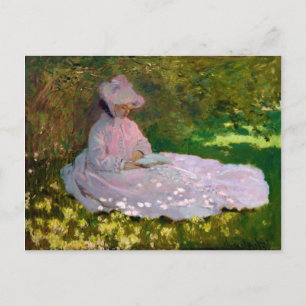 Frühling von Claude Monet (1872) Postkarte