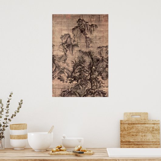 Frühling von Guo Xi Poster (Küche)